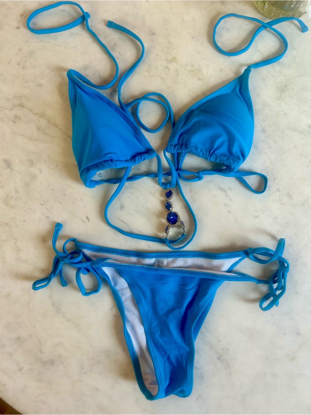 💙NWT💙 Bejeweled Turquoise Bikini Set